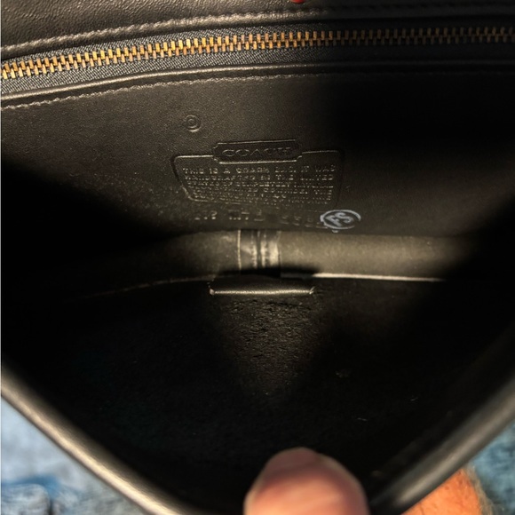 Coach 9091 Black Envelope Crossbody Shoulder Bag Leather - Picture 5 of 5